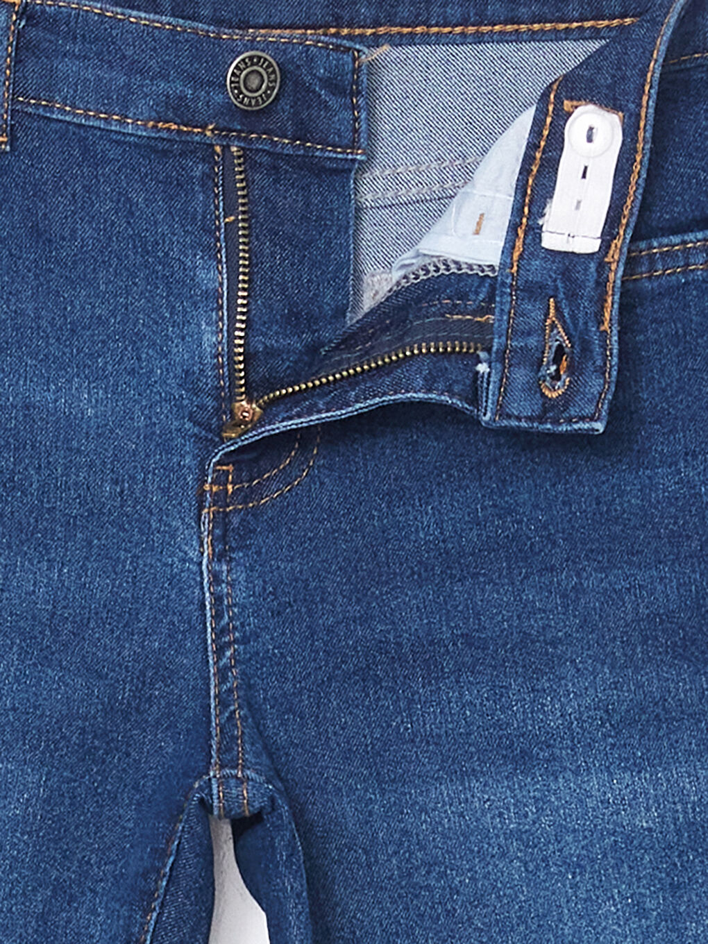 LCW ECO İndigo Beli Ayarlanabilir Lastikli Erkek Çocuk Jean Pantolon - 2