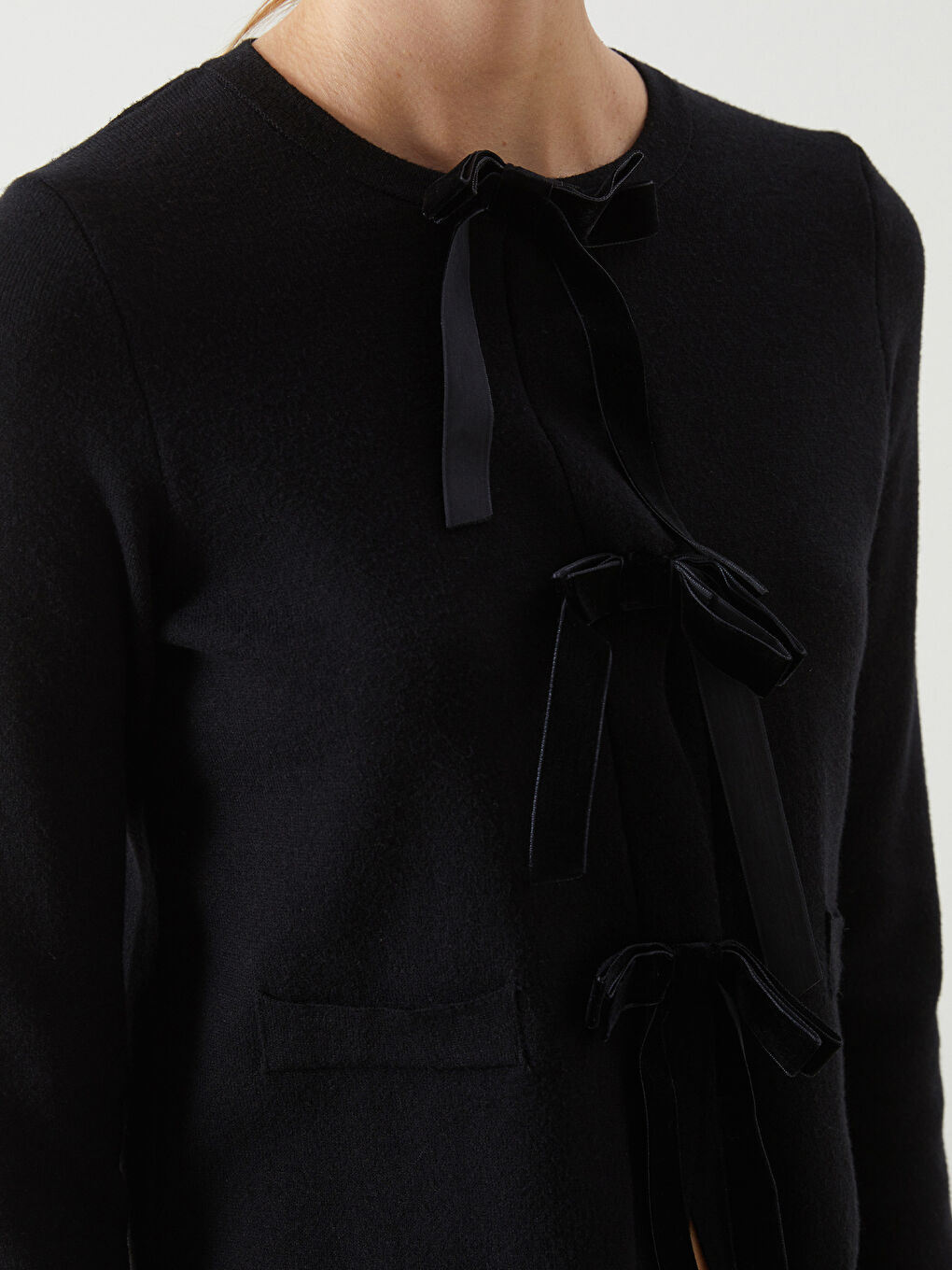 LCW Vision Cardigan aus Strick mit Schleifendetail für Damen -W4JU03Z8-CVL
