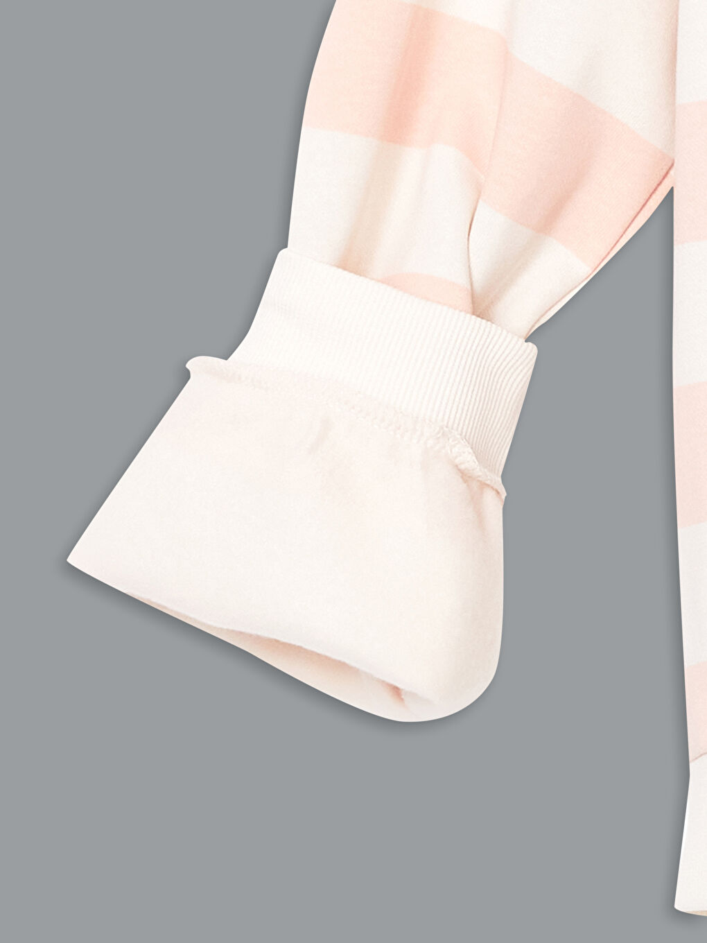 Pembe Bisiklet Yaka Kız Çocuk Kalın Eşofman Takım-2