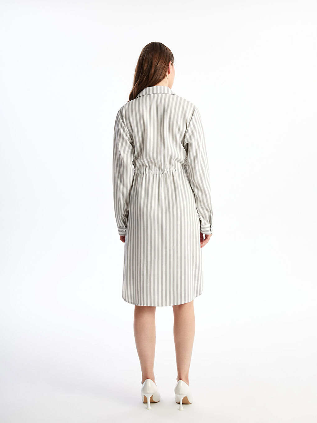 Striped Women's Shirt Dress -W4JV21Z8-LQJ