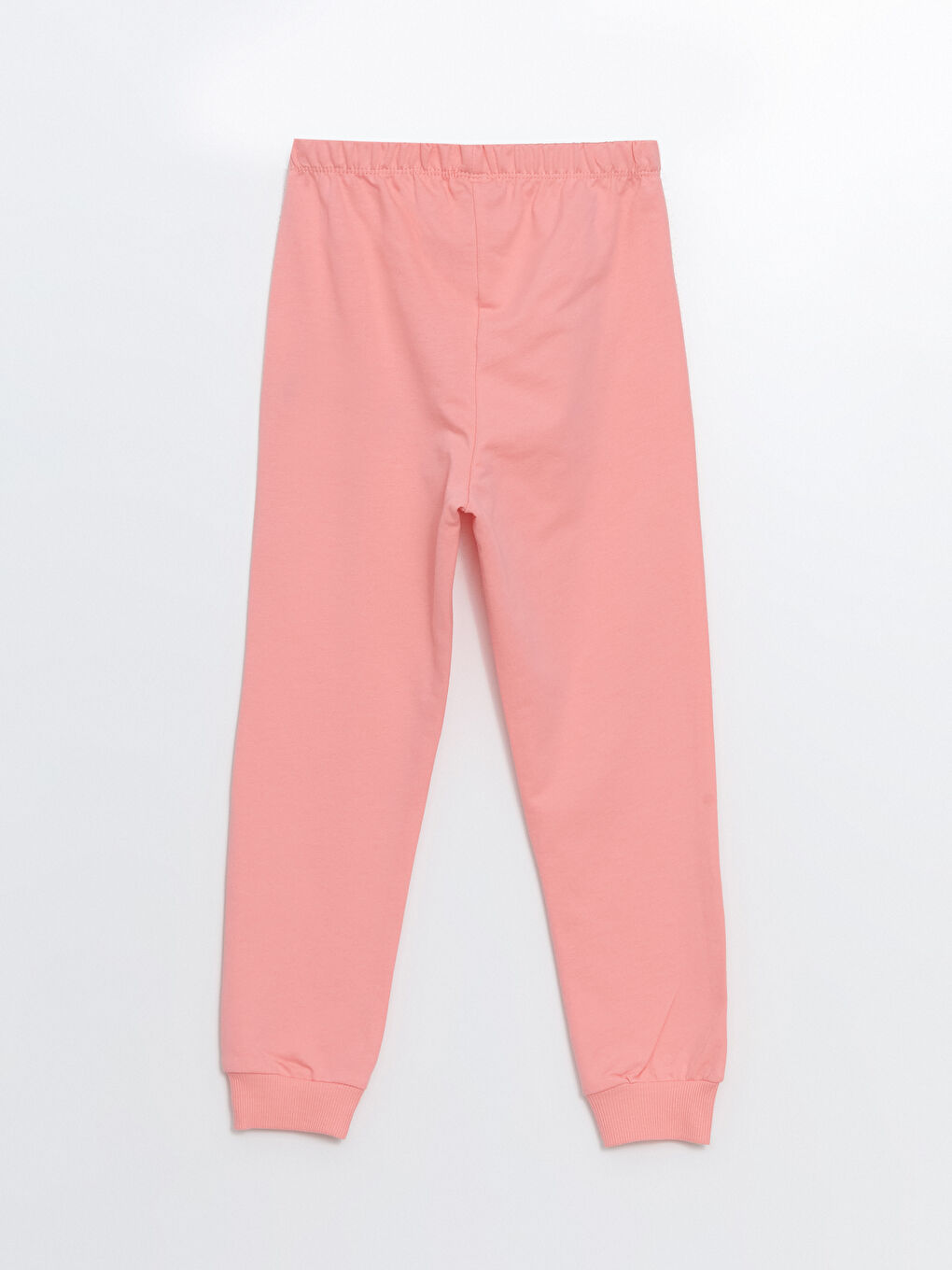 Pembe Beli Lastikli Kız Çocuk Jogger Eşofman Altı-1