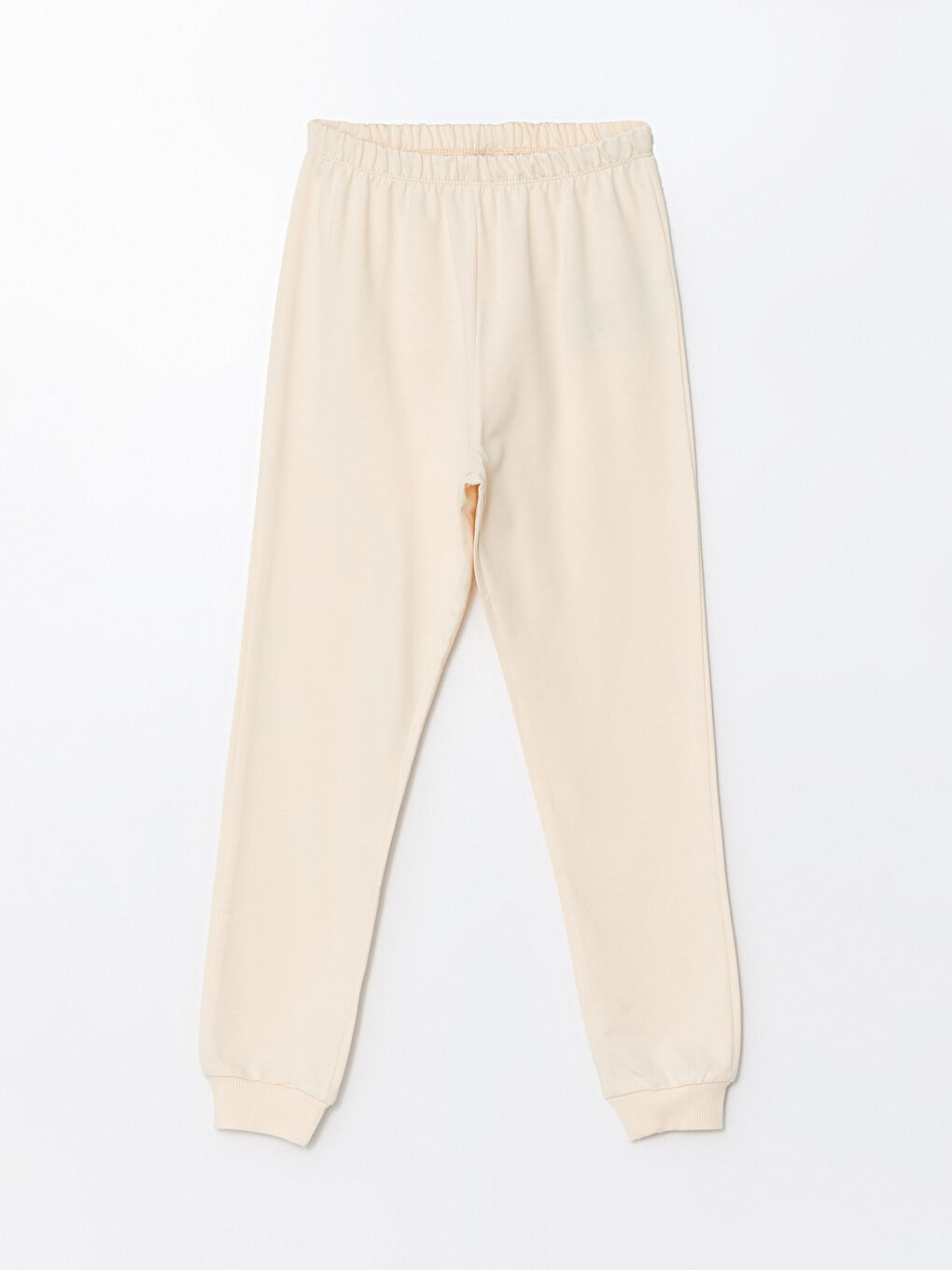 Pembe Beli Lastikli Kız Çocuk Jogger Eşofman Altı