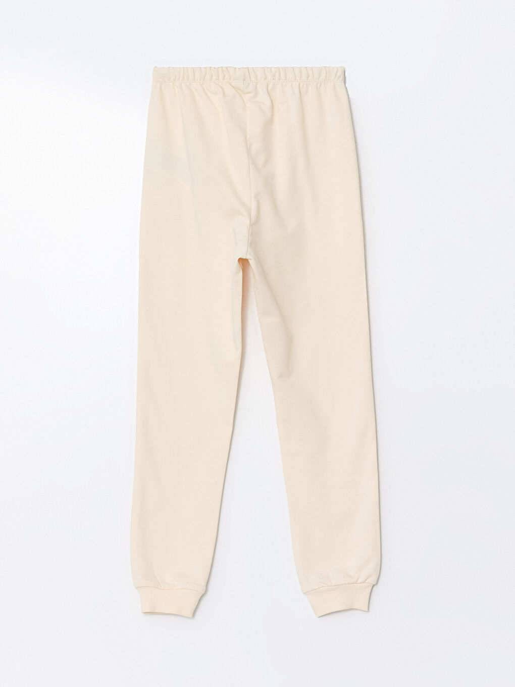 Pembe Beli Lastikli Kız Çocuk Jogger Eşofman Altı-1