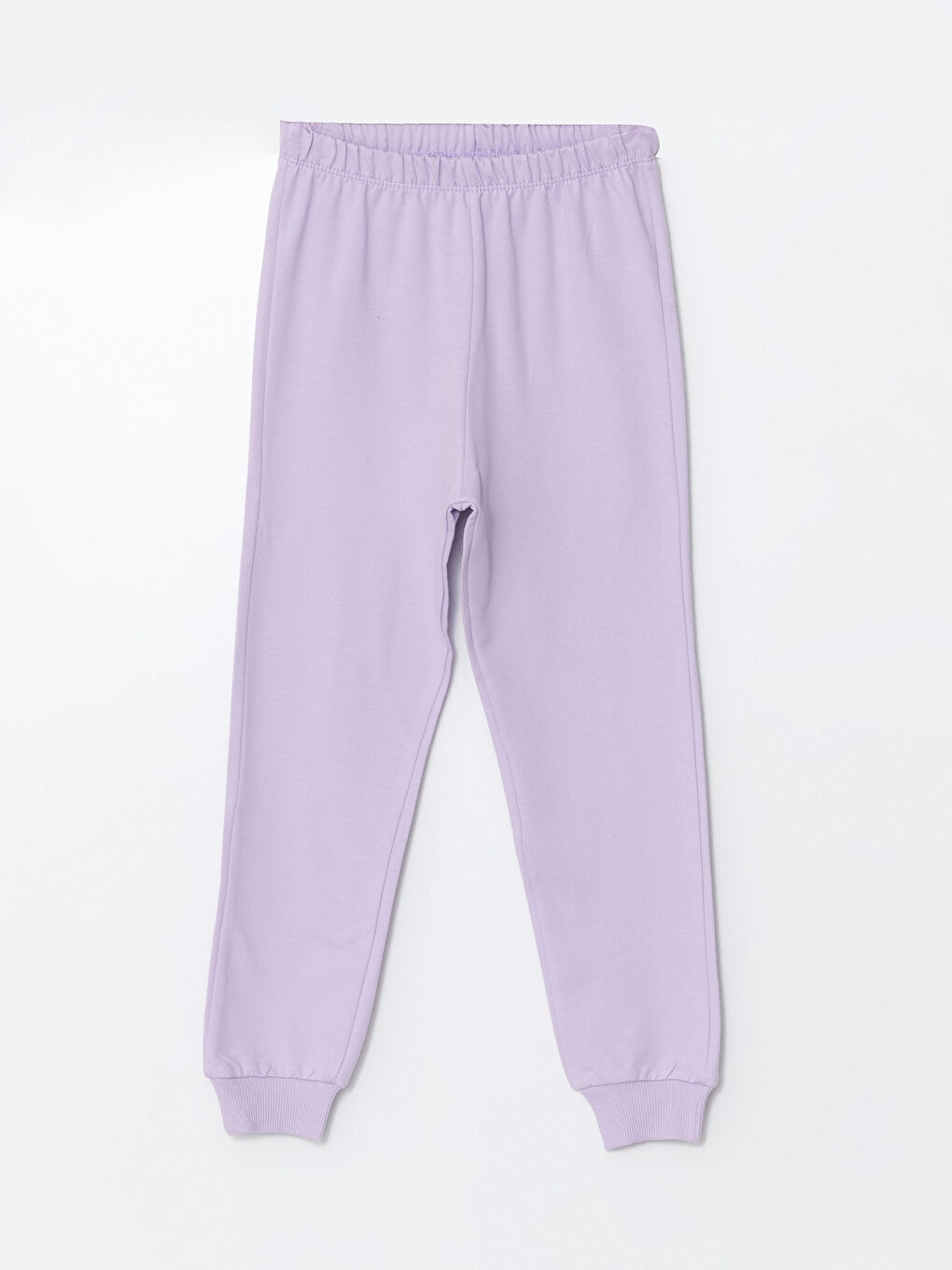 Lila Beli Lastikli Kız Çocuk Jogger Eşofman Altı