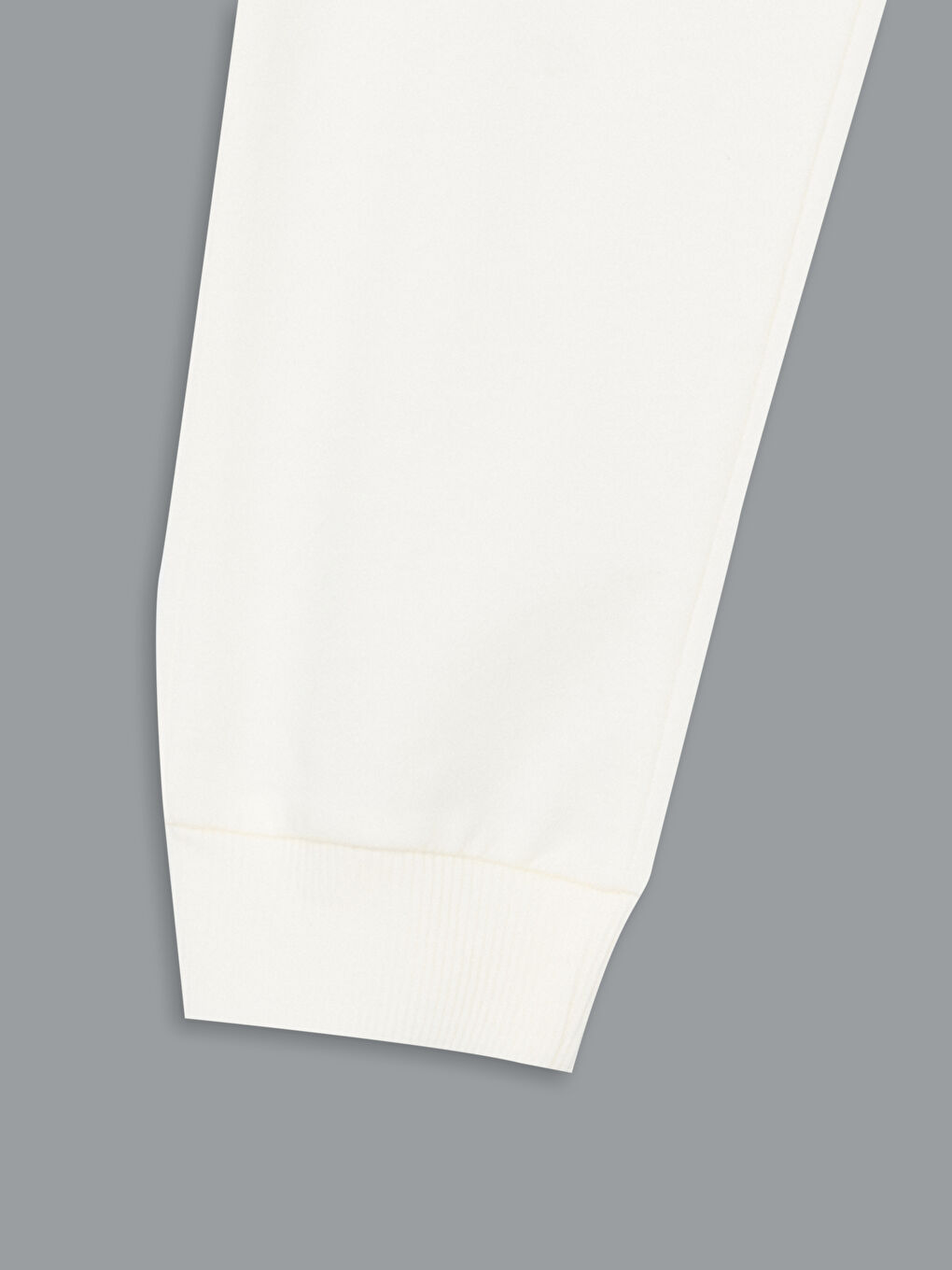 Ekru Beli Lastikli Kız Çocuk Jogger Eşofman Altı-2