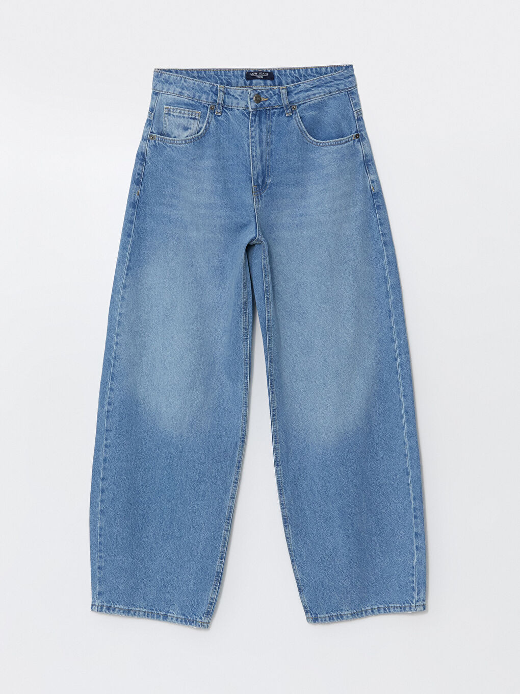 LCW Jeans Orta İndigo Rodeo Balloon Fit Kadın Jean Pantolon - 4