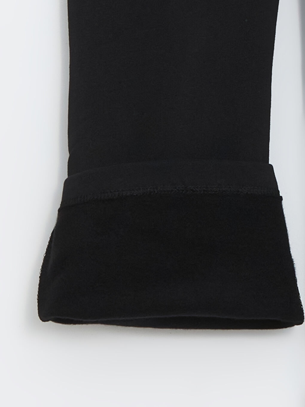 Siyah Beli Lastikli İspanyol Paça Kız Çocuk Tayt-1