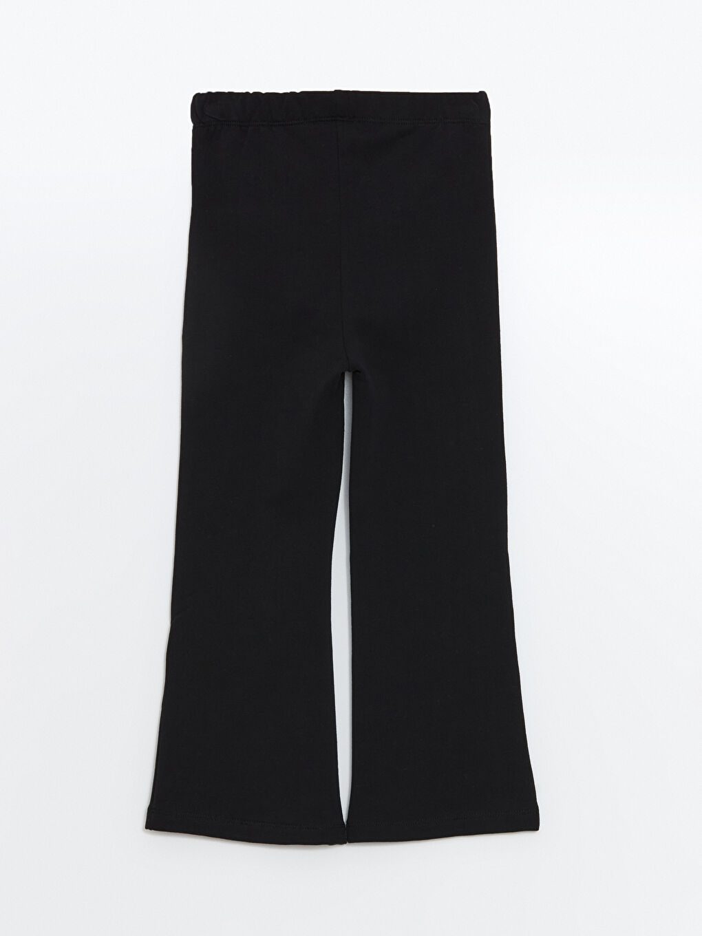 Siyah Beli Lastikli İspanyol Paça Kız Çocuk Tayt-2