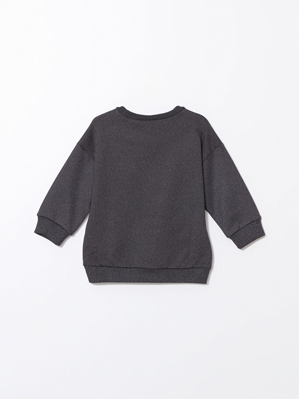 LCW ECO Gri Melanj Uzun Kollu Basic Erkek Bebek Sweatshirt - 2