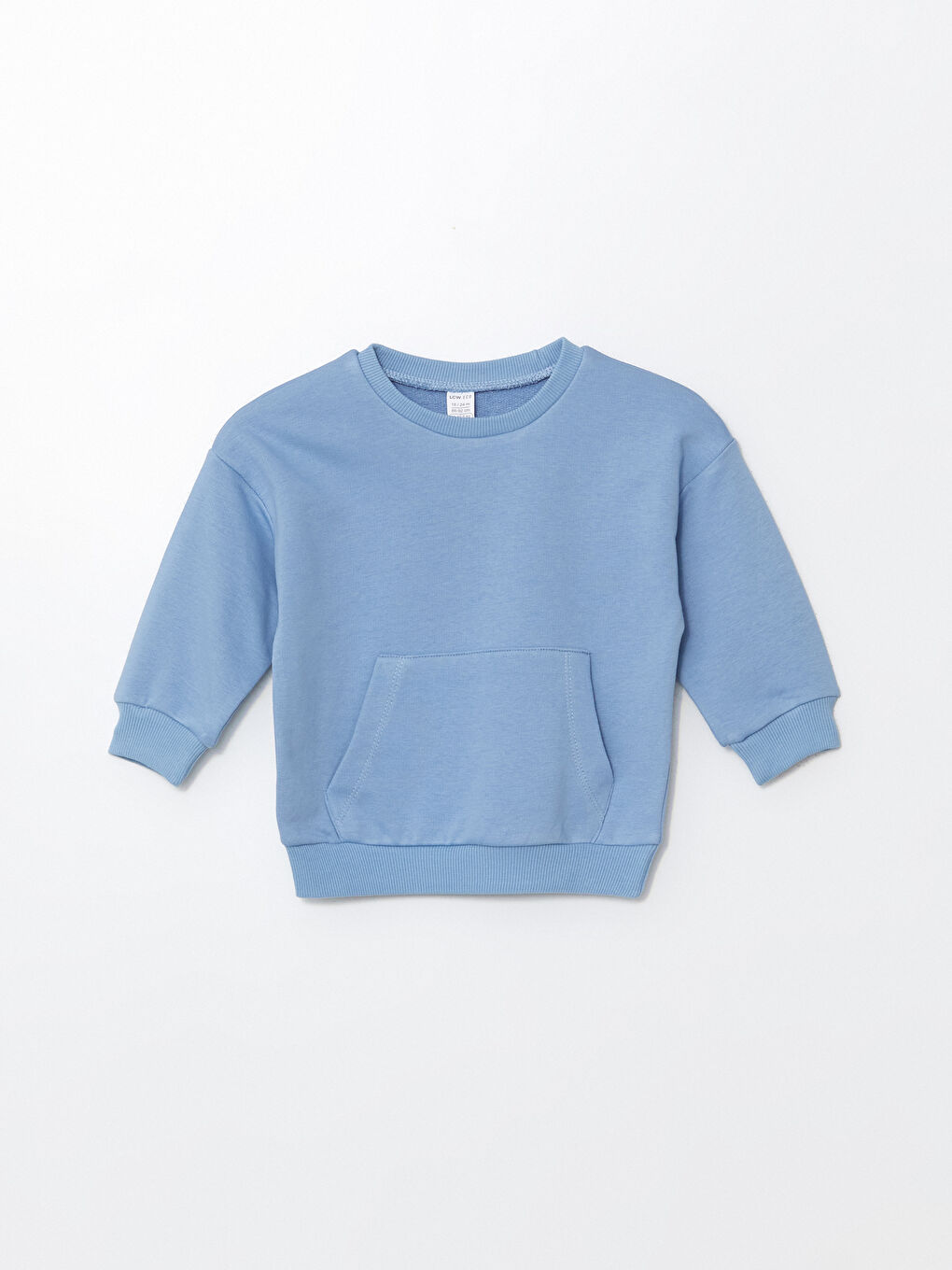 LCW ECO Mavi Uzun Kollu Basic Erkek Bebek Sweatshirt