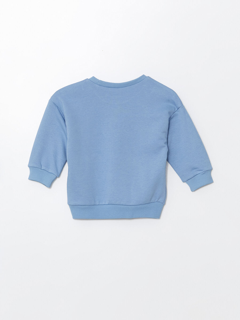 LCW ECO Mavi Uzun Kollu Basic Erkek Bebek Sweatshirt - 2