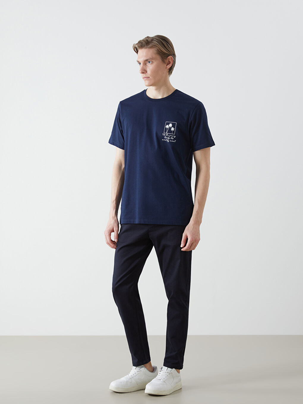 Lacivert Standart Kalıp Erkek Pantolon