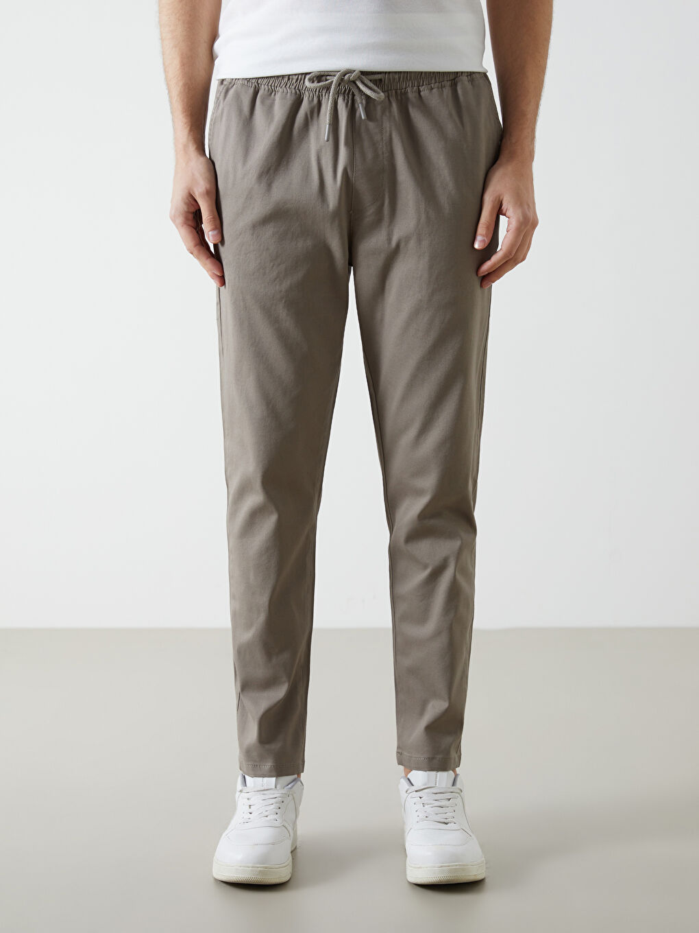 Yeşil Standart Kalıp Erkek Pantolon-1