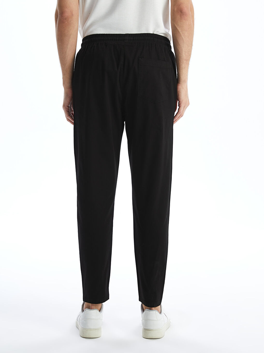 Siyah Standart Kalıp Erkek Pantolon-3