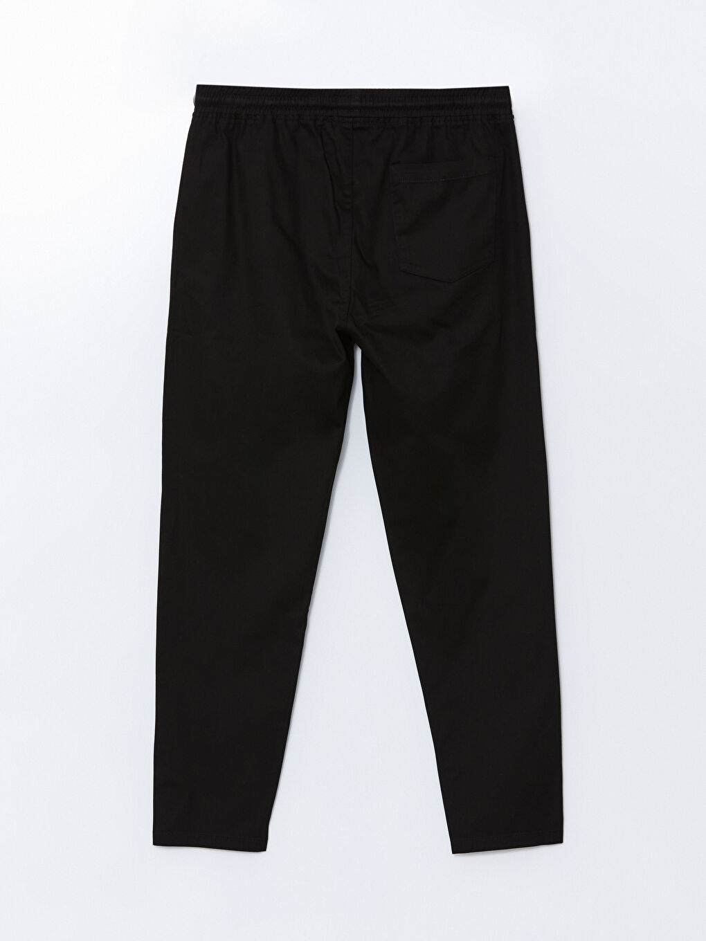 Siyah Standart Kalıp Erkek Pantolon-5