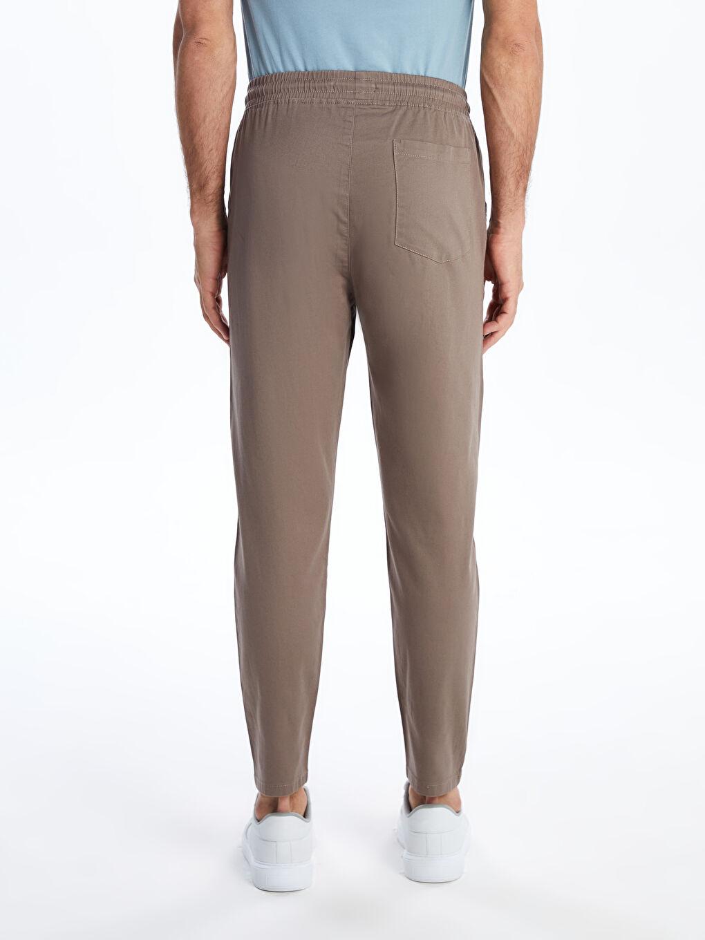Bej Standart Kalıp Erkek Pantolon-3