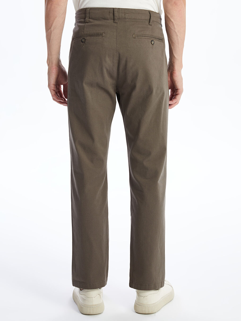 LCW ECO Kahverengi Standart Kalıp Gabardin Erkek Chino Pantolon - 3