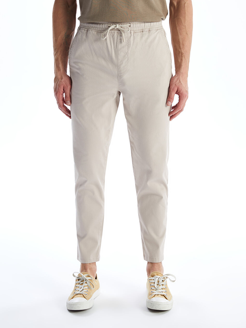 LCW ECO Bej Dar Kalıp Erkek Chino Pantolon - 1