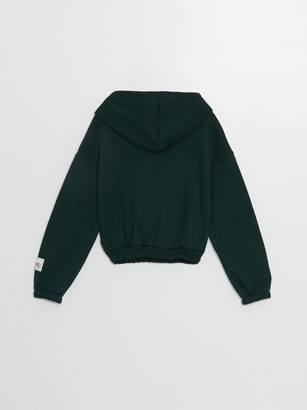 BLAİS Yeşil Baskılı Oversize Kadın Kalın Hoodie - 7