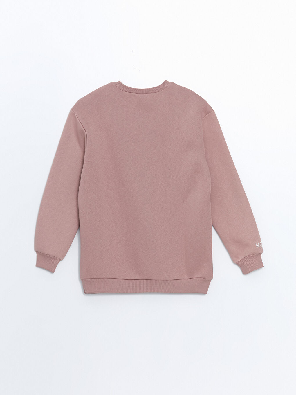 BLAİS Gülkurusu Bisiklet Yaka Baskılı Oversize Kadın Kalın Sweatshirt - 7