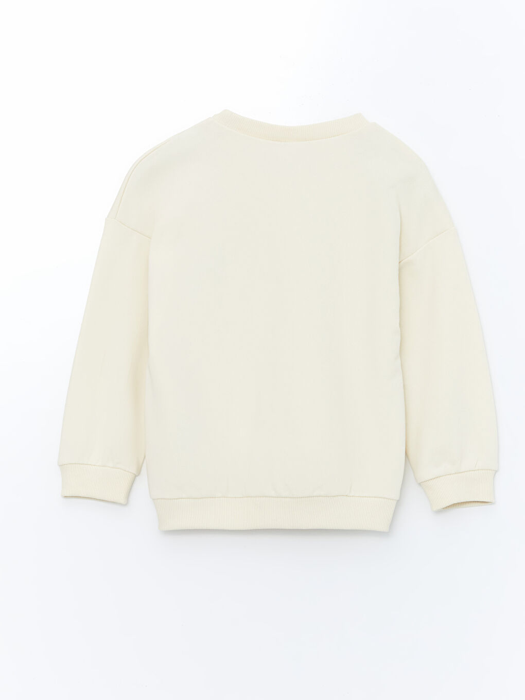 Bej Bisiklet Yaka Baskılı Erkek Çocuk Sweatshirt-2