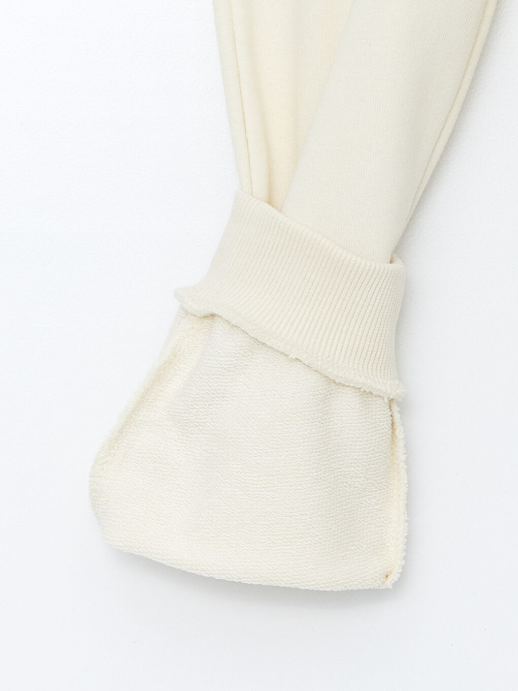 Bej Beli Lastikli Erkek Çocuk Jogger Eşofman Altı-1