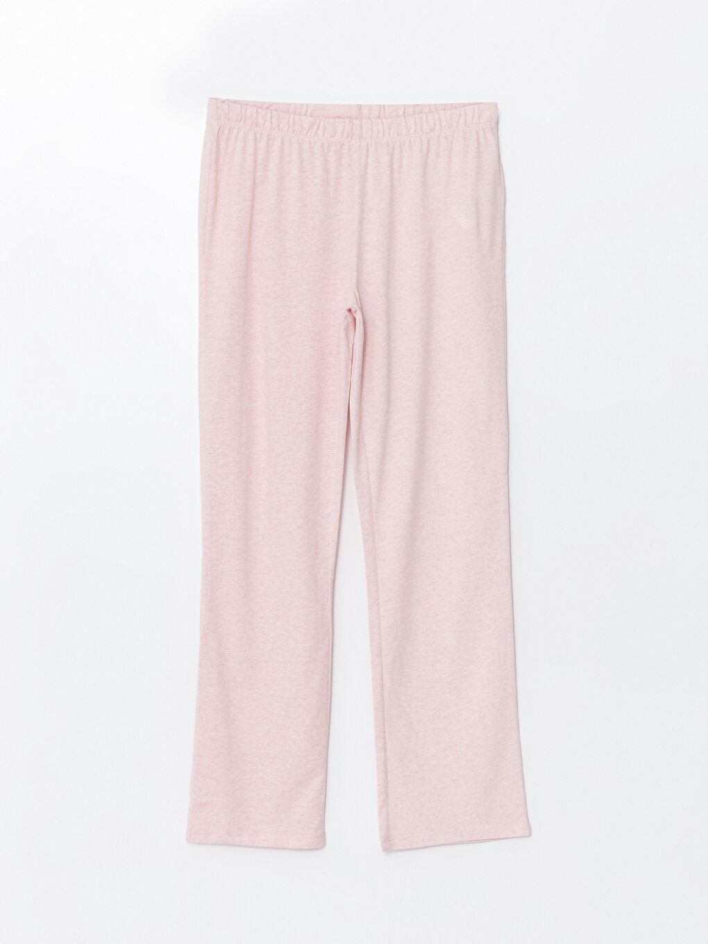 LC WAIKIKI Pembe Melanj Bisiklet Yaka Kadın Pijama Takımı - 7