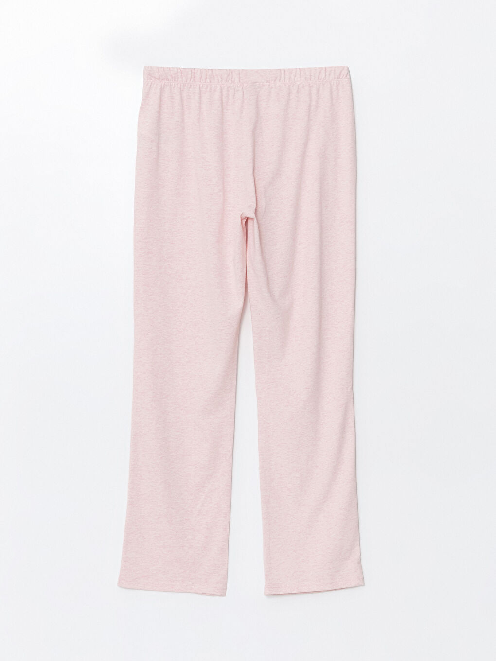 LC WAIKIKI Pembe Melanj Bisiklet Yaka Kadın Pijama Takımı - 8