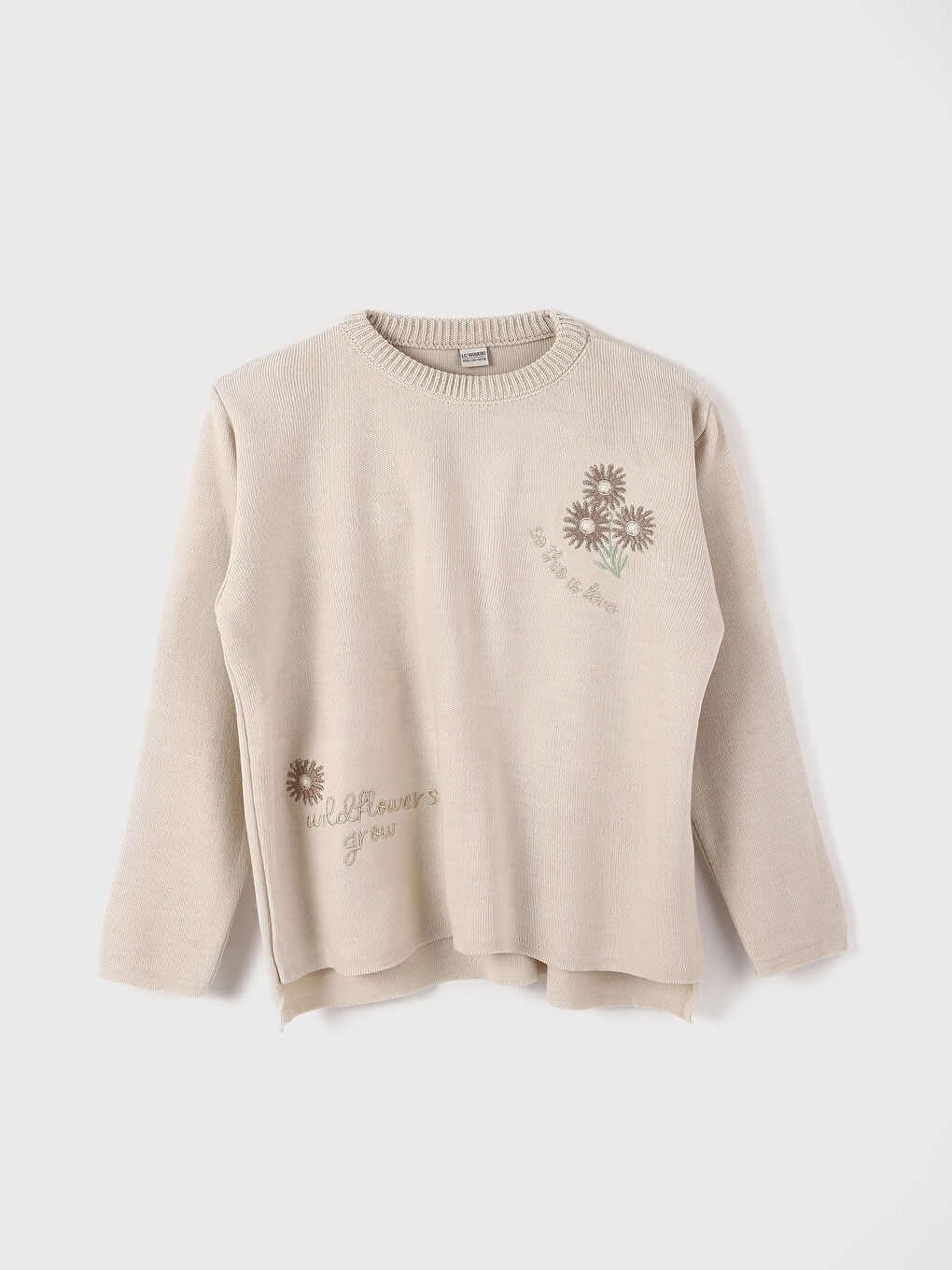 Crew Neck Long Sleeve Girl's 2-Pack Set-1