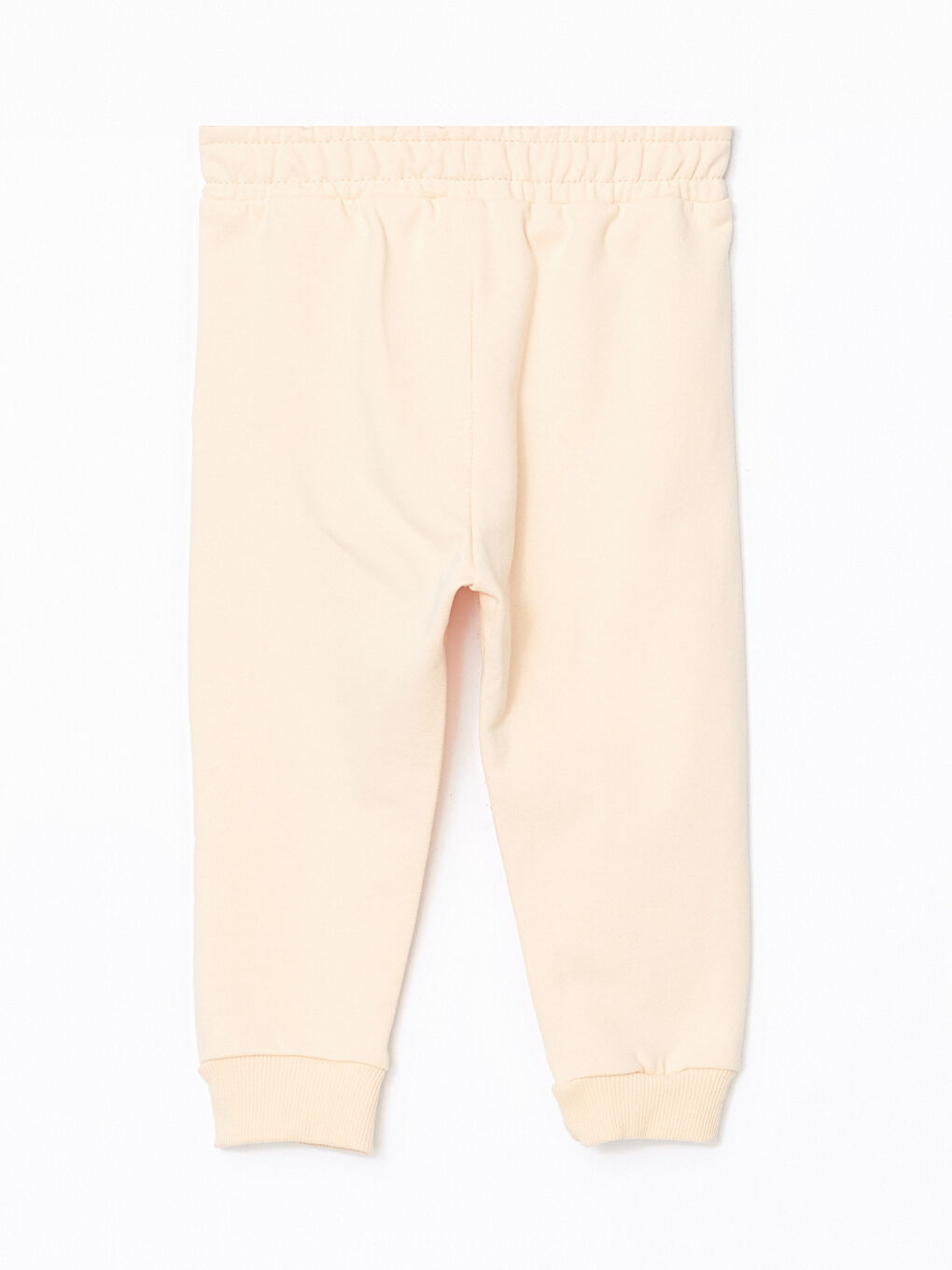 Bej Beli Lastikli Baskılı Erkek Çocuk Eşofman Altı-1