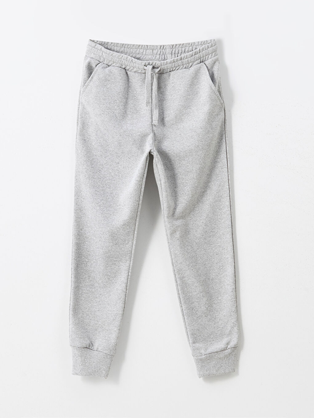 Gri Beli Lastikli Erkek Çocuk Jogger Eşofman Alt