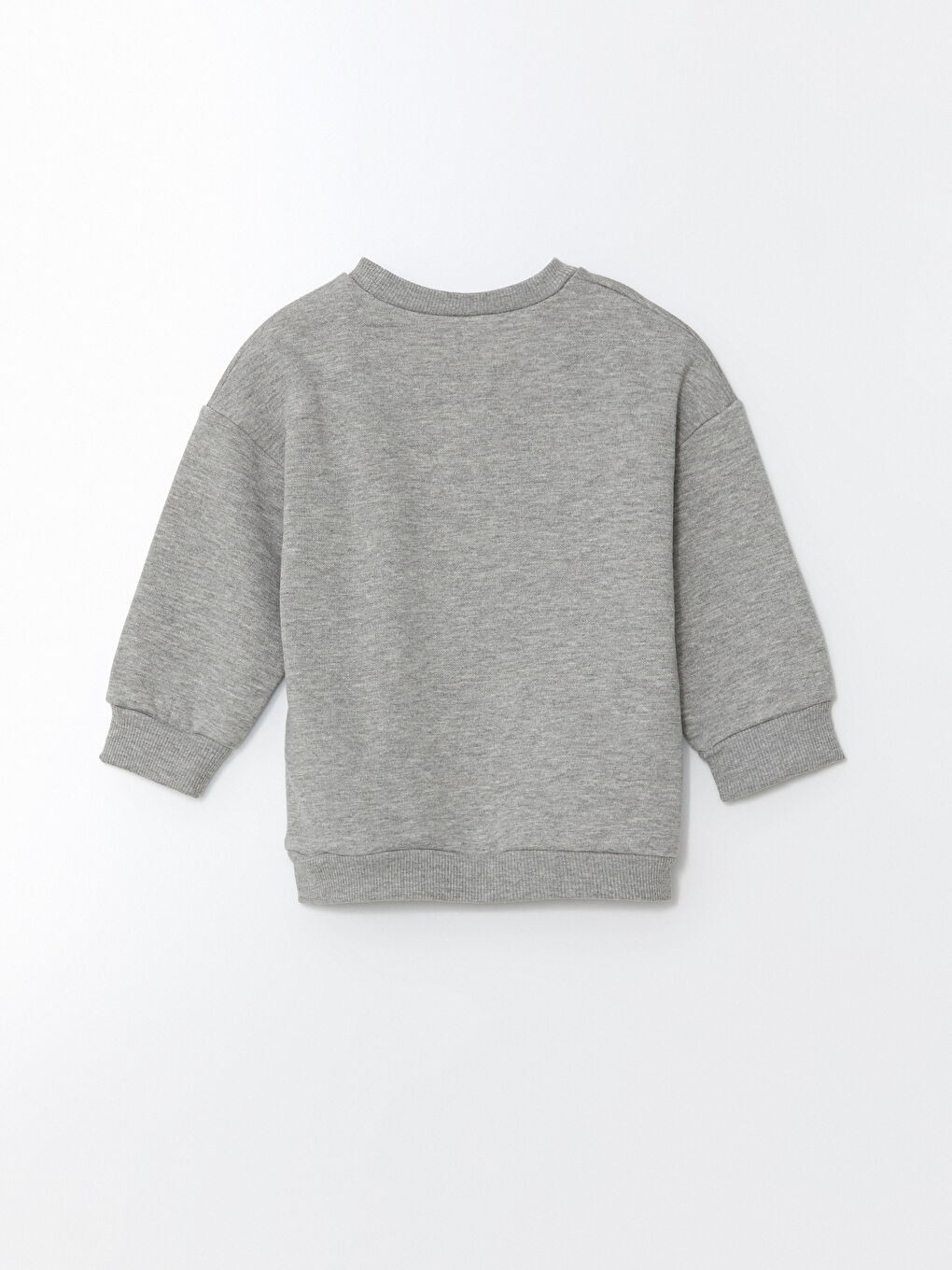 LCW ECO Gri Kalın Baskılı Erkek Bebek Sweatshirt - 2