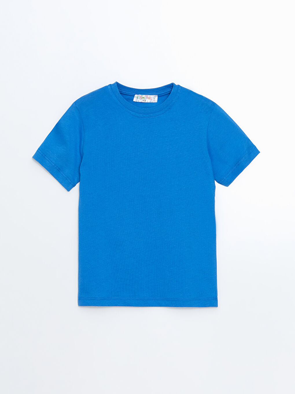 Turkuaz Bisiklet Yaka Kısa Kollu Erkek Çocuk Tişört