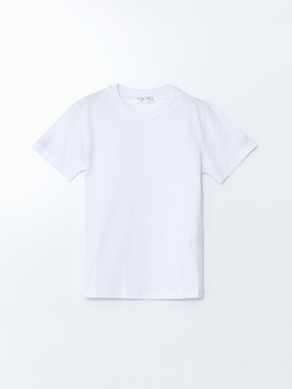 Siyah Bisiklet Yaka Erkek Çocuk Tişört 2'li-1