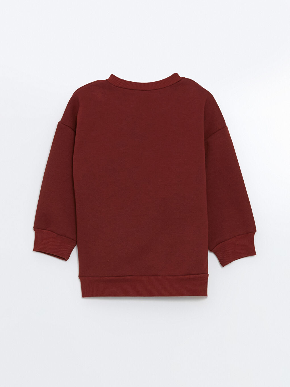 LCW ECO Bordo Bisiklet Yaka Uzun Kollu Baskılı Erkek Bebek Sweatshirt ve Eşofman Alt 2'li Takım - 3