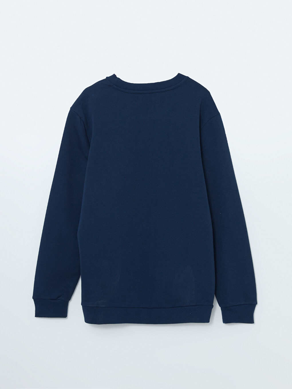 LCW ECO Lacivert Bisiklet Yaka Uzun Kollu Baskılı Erkek Sweatshirt - 5