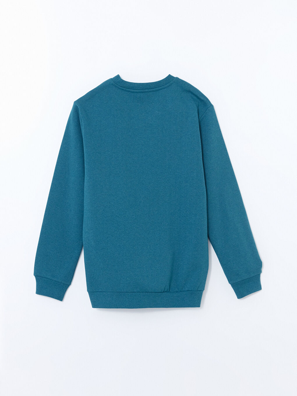 LCW ECO Petrol Bisiklet Yaka Uzun Kollu Baskılı Erkek Kalın Sweatshirt - 6