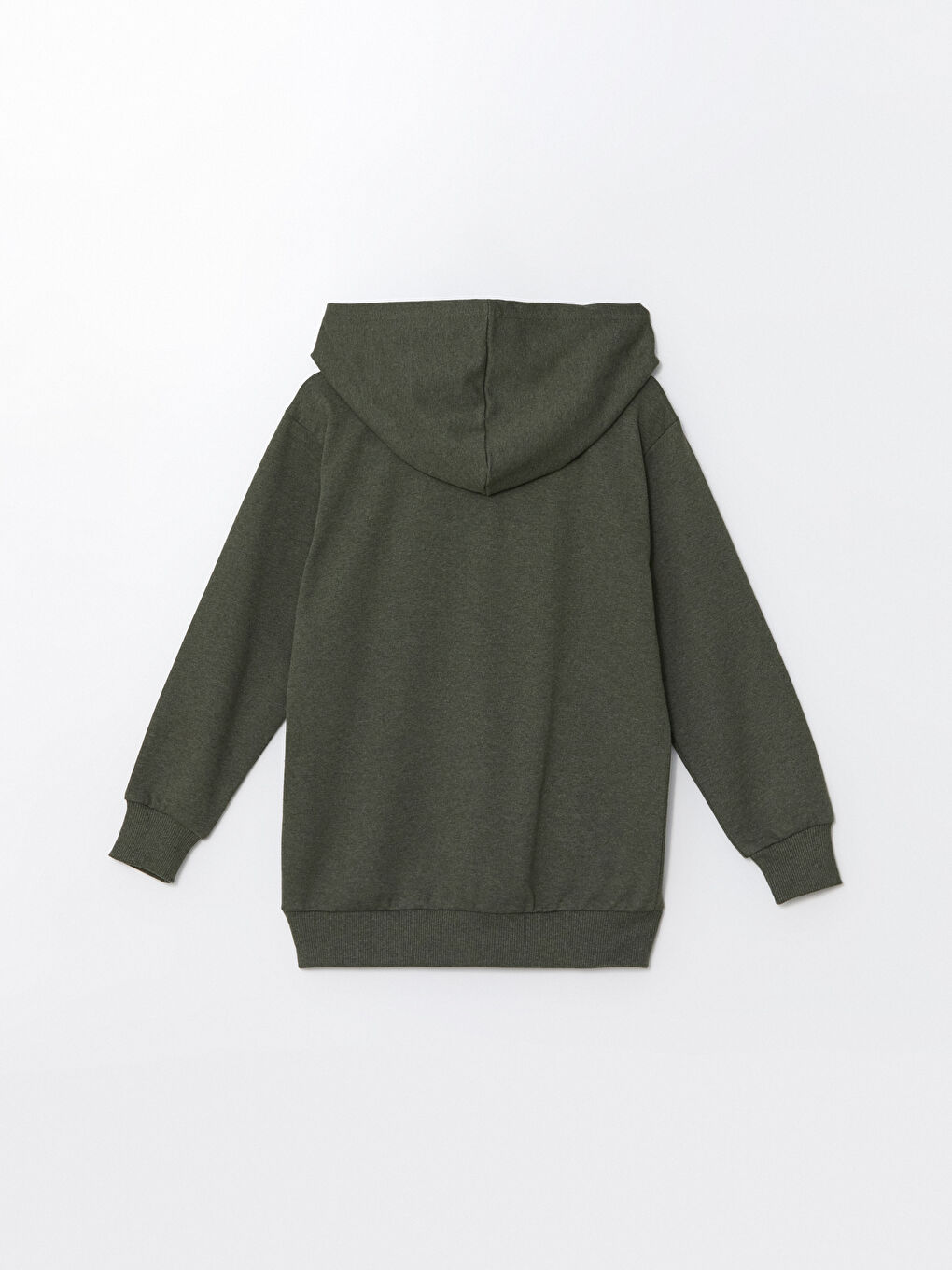 LCW ECO Haki Kapüşonlu Erkek Çocuk Fermuarlı Sweatshirt - 2