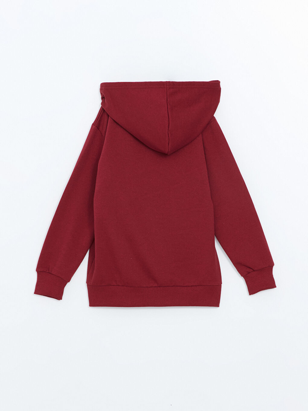 LCW ECO Bordo Kapüşonlu Erkek Çocuk Fermuarlı Sweatshirt - 2