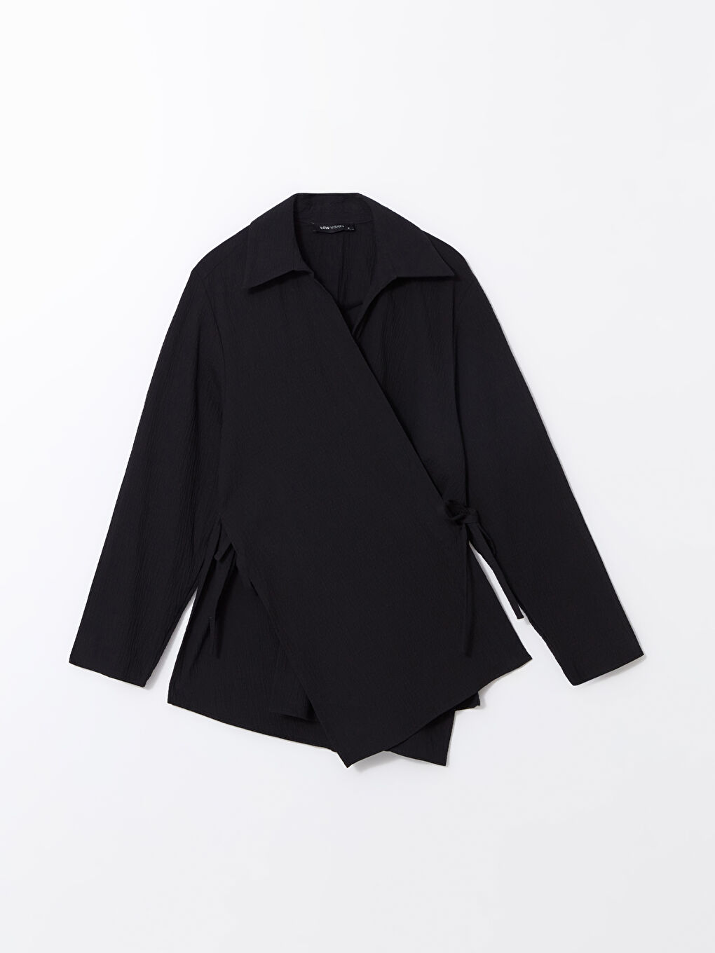 LCW Vision Double Breasted Seersucker Oversize Women's Kimono -W4K698Z8-CVL