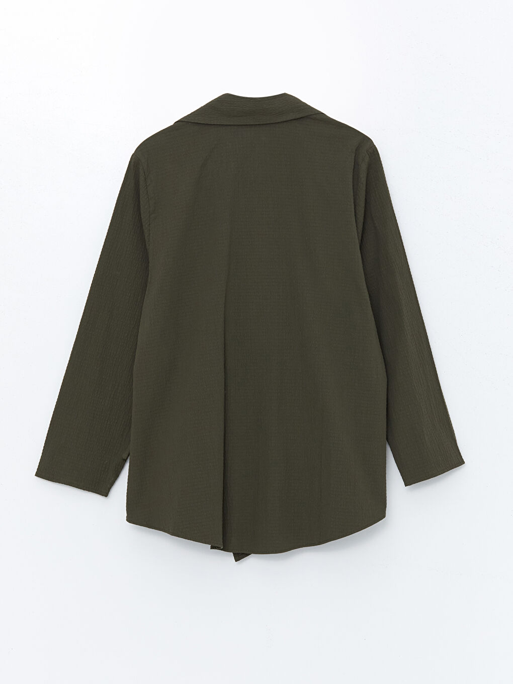 LCW Vision Double Breasted Seersucker Oversize Women's Kimono -W4K698Z8-YUL
