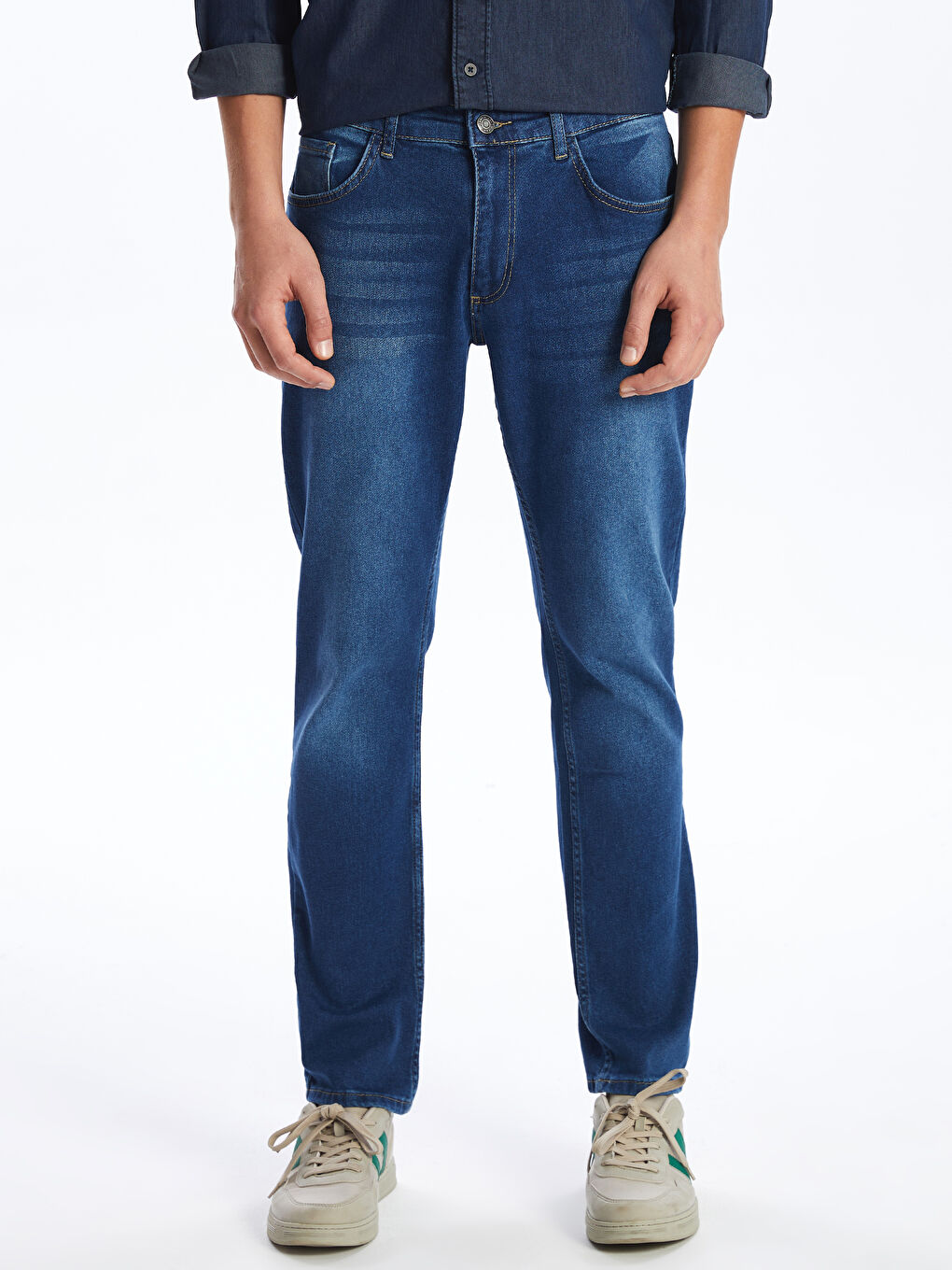 LCW ECO İndigo 750 Slim Fit Erkek Jean Pantolon - 1