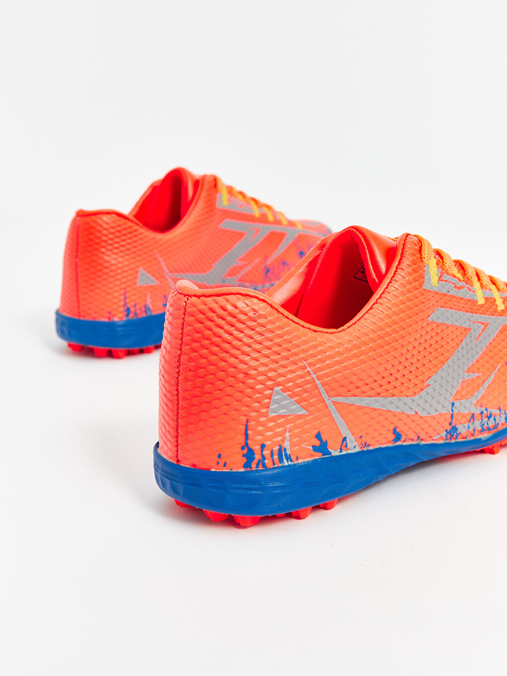 Printed Laced Boys' Soccer Shoes-3