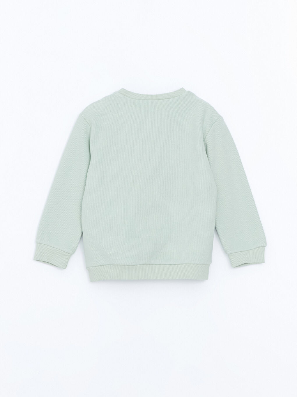 LCW Kids Mat Yeşil Bisiklet Yaka Baskılı Kız Çocuk Sweatshirt 2'li - 6