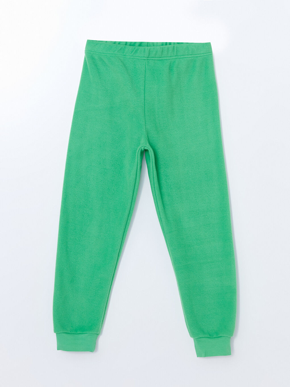 LCW Kids Yeşil Bisiklet Yaka Polar Erkek Çocuk Pijama Takımı - 4