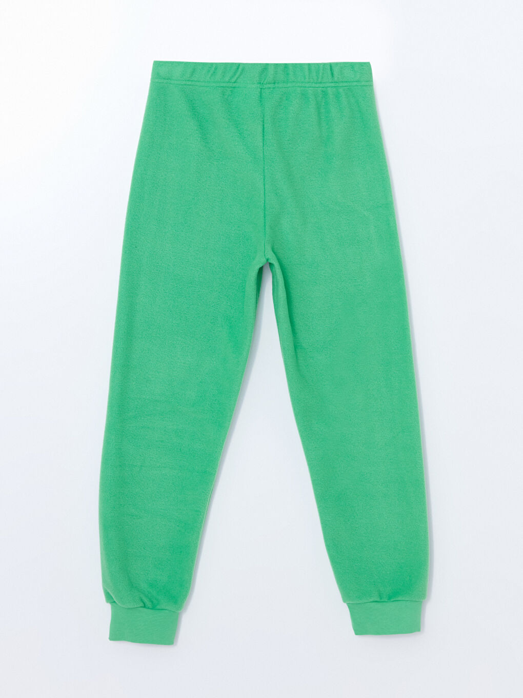 LCW Kids Yeşil Bisiklet Yaka Polar Erkek Çocuk Pijama Takımı - 6