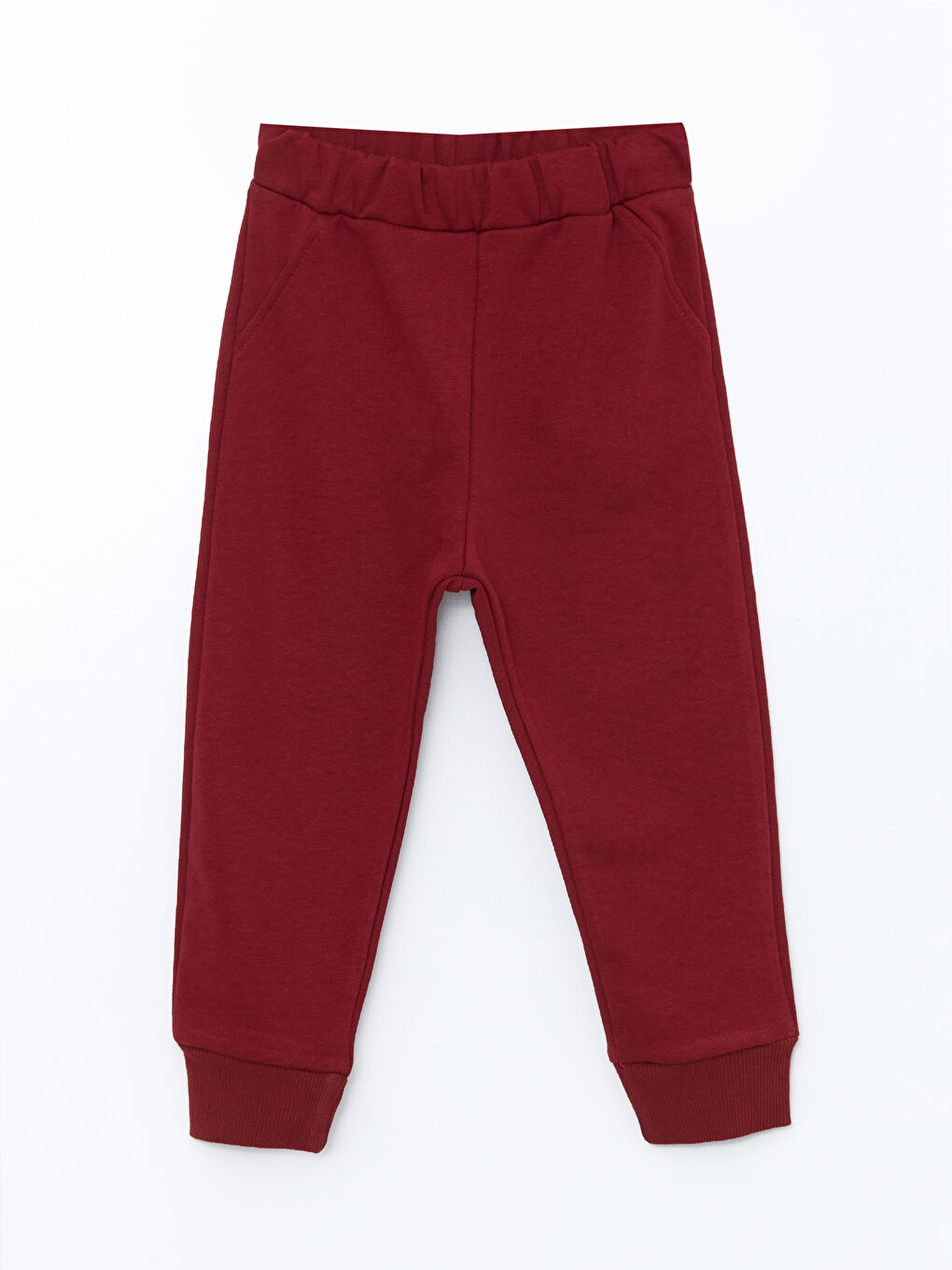 LCW ECO Bordo Beli Lastikli Erkek Çocuk Jogger Eşofman Alt