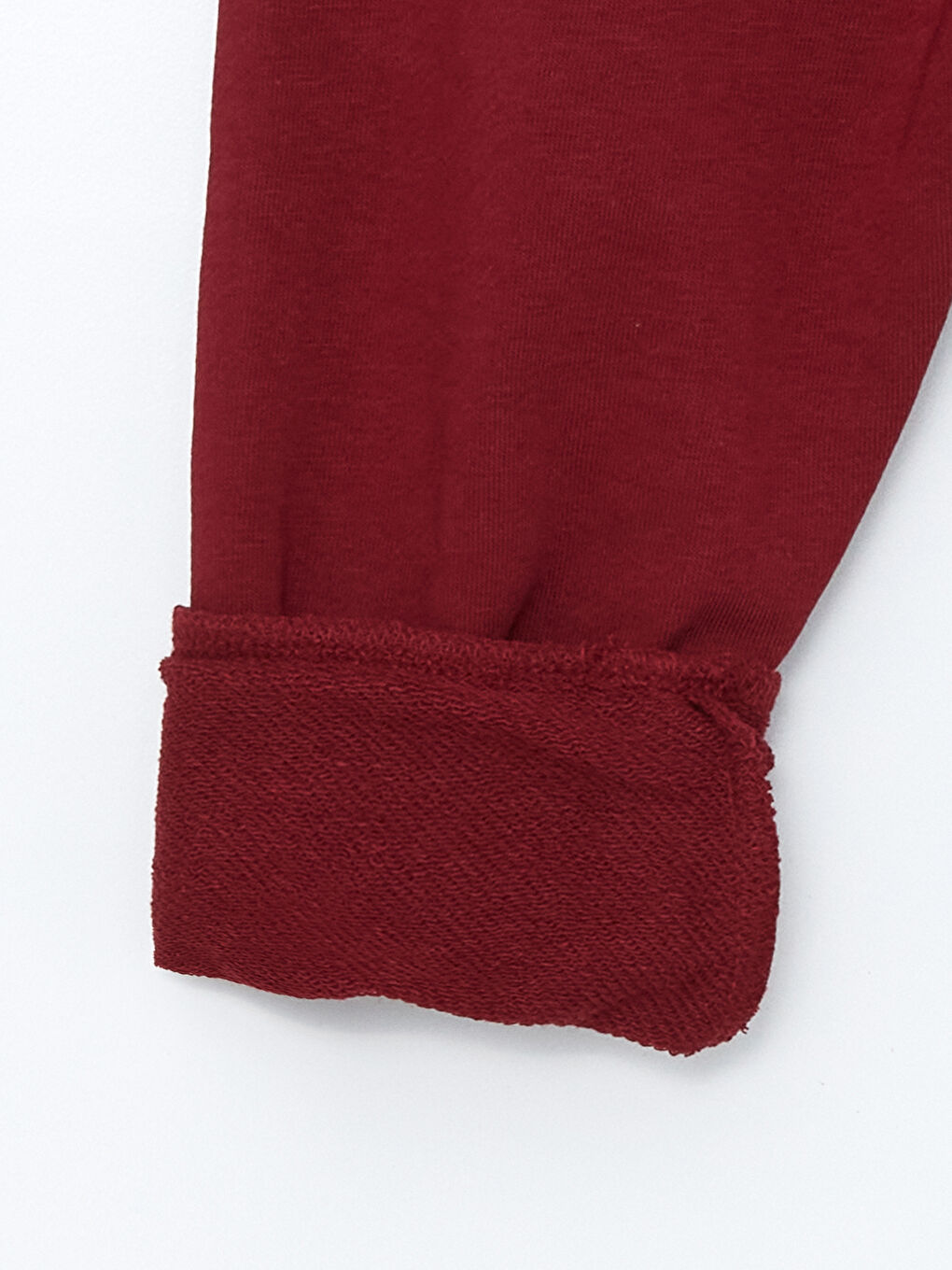 Bordo Beli Lastikli Erkek Çocuk Jogger Eşofman Alt-2