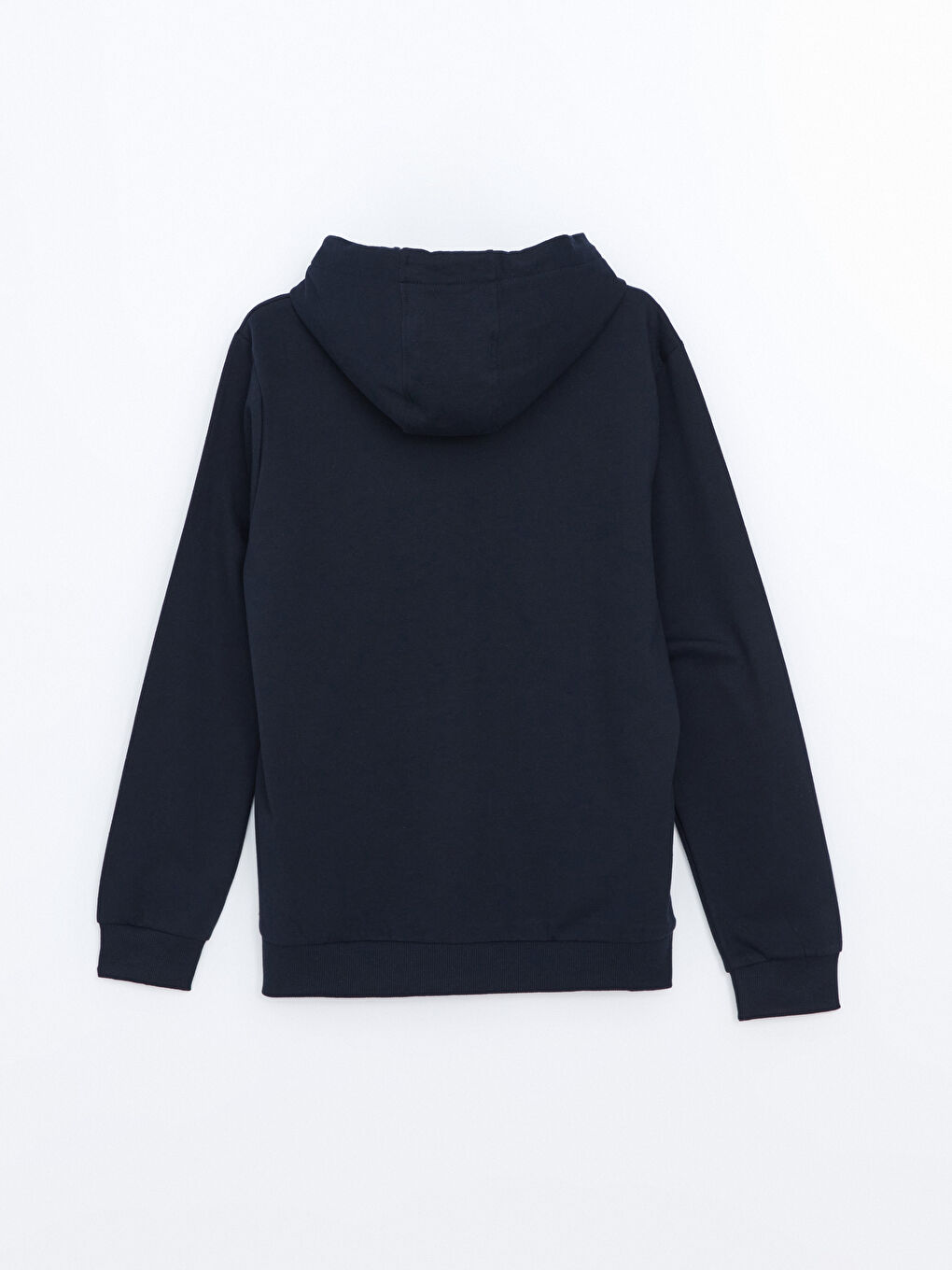 LCW ECO Lacivert Kapüşonlu Uzun Kollu Erkek Fermuarlı Sweatshirt - 6