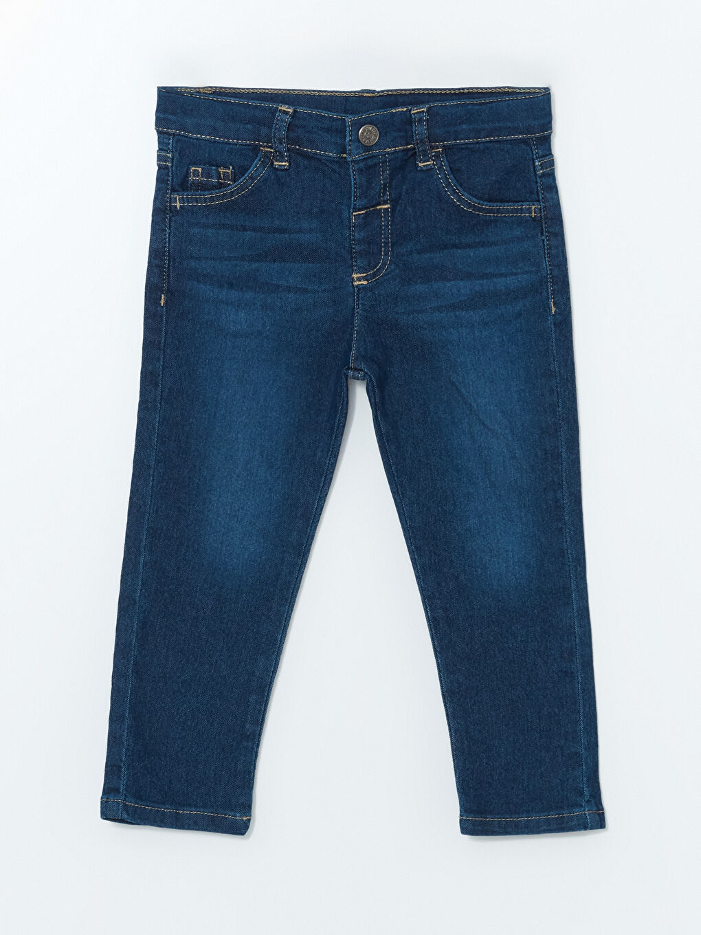 LCW ECO İndigo Beli Lastikli Basic Erkek Bebek Jean Pantolon